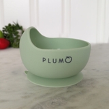 Plum Silicone Suction Duck Egg Bowl - Olive image 1