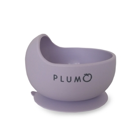 Plum Silicone Suction Duck Egg Bowl - Smokey Lilac