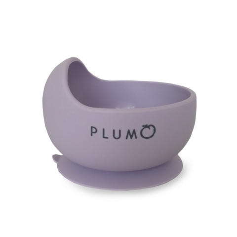 Plum Silicone Suction Duck Egg Bowl - Smokey Lilac image 0 Large Image