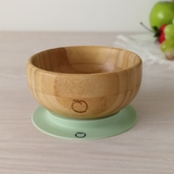 Plum Bamboo and Silicone Suction Bowl - Olive image 1