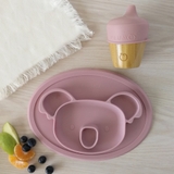 Plum Silicone Placemat Plate - Koala - Dusty Berry image 1