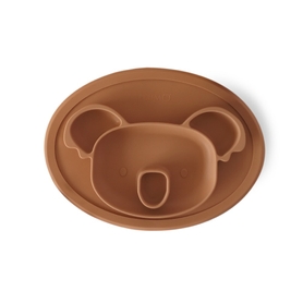 Plum Silicone Placemat Plate - Koala - Terracotta