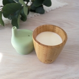 Plum Bamboo and Silicone Sippy Cup - Olive image 1