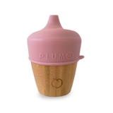 Plum Bamboo and Silicone Sippy Cup - Dusty Berry image 0