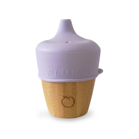 Plum Bamboo and Silicone Sippy Cup - Smokey Lilac