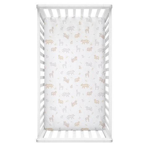Lolli Living Bosco Bear Cot Fitted Sheet image 0 Large Image