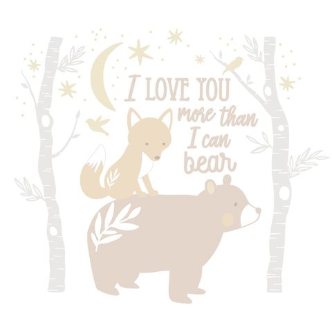 Lolli Living Bosco Bear Wall Decals image 0 Large Image