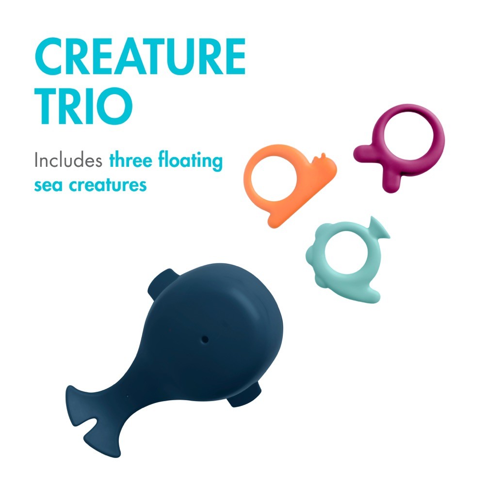 Boon Bath Chomp Hungry Whale Bath & Water Toys Baby Bunting AU