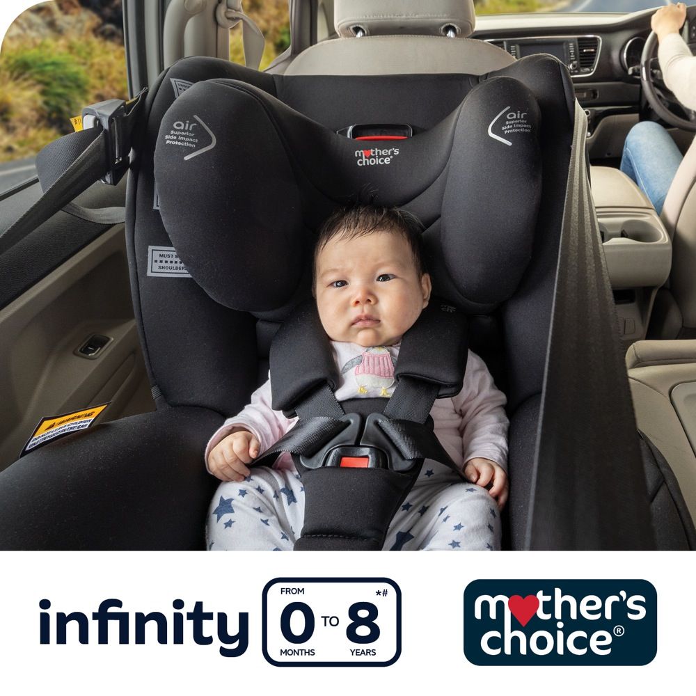 Mothers Choice Infinity 0 8 Years Carseat Black Sky Convertibles Baby Bunting AU