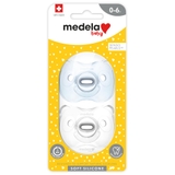 Medela Soft Silicone Soother - Boy - 0-6Months - 2Pack image 0