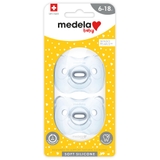 Medela Soft Silicone Soother - Boy - 6-18 Months - 2Pack image 0