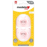 Medela Soft Silicone Soother - Girl - 6-18 Months - 2Pack image 0
