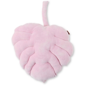 Kip & Co Velvet Cushion Monstera Pink Parfait