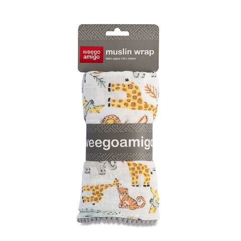 Weegoamigo Muslin Wrap Ernie Elephant image 0 Large Image