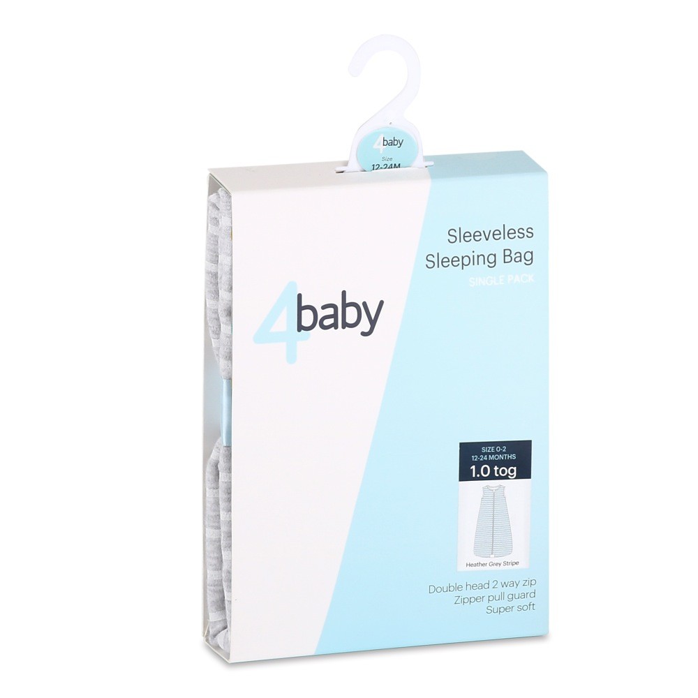 4Baby Sleeping Bag 1.0 Tog Stripe 312 Months Medium Weight Sleeping