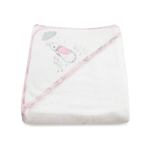 Bubba Blue Peter Rabbit Pink Cloud Hooded Towel image 0 Large Image