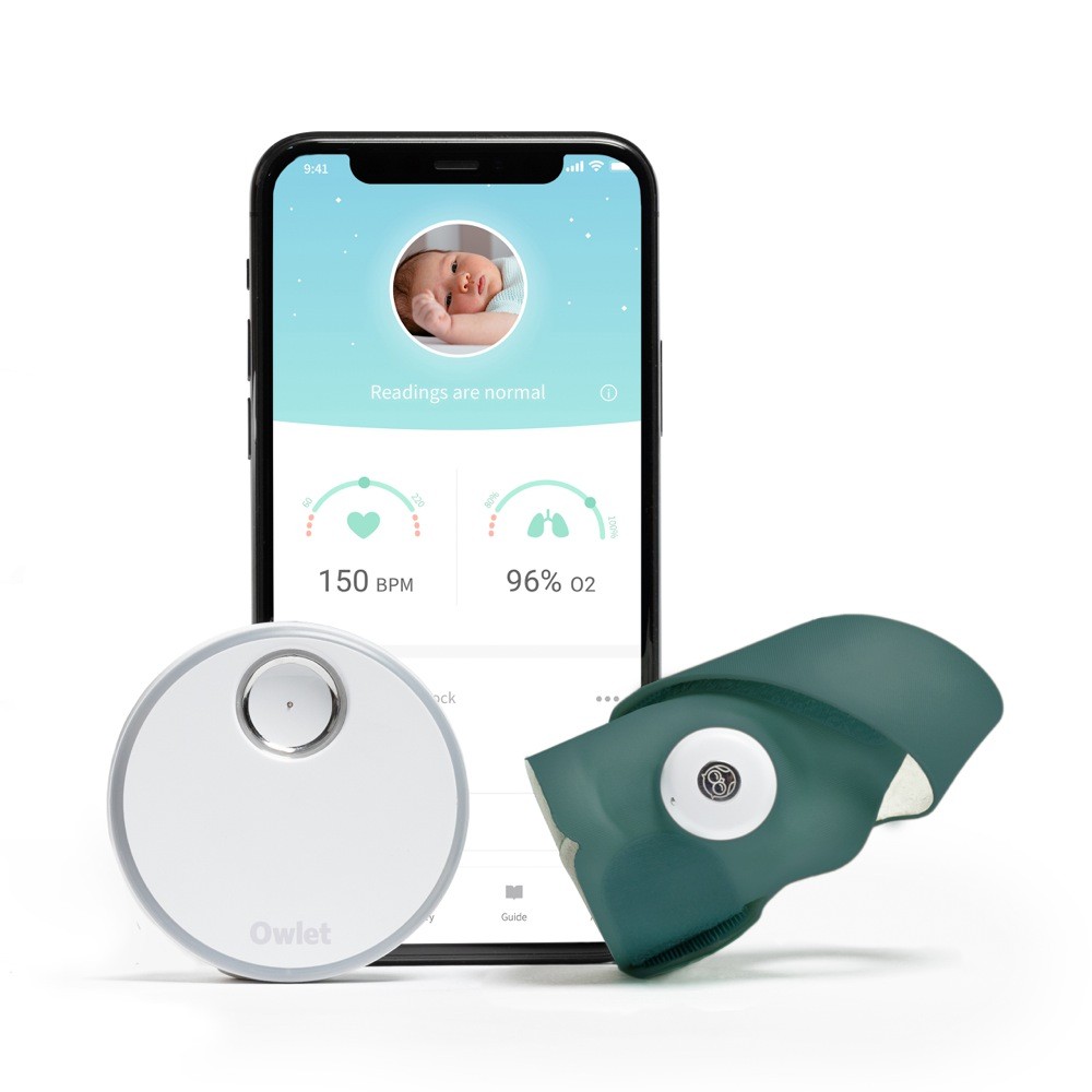 Owlet Smart Sock Version 3 Baby Monitor Movement - Sea Green