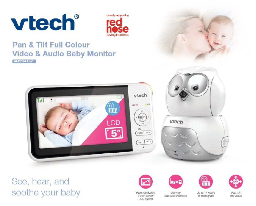 VTech Video Baby Monitor BM5550-OWL