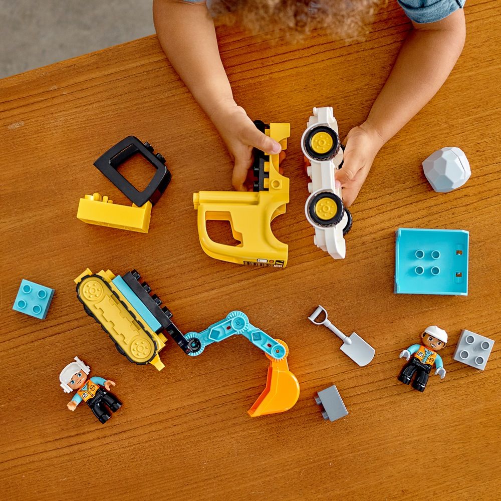 Lego Duplo Truck & Tracked Excavator | Building Blocks | Baby Bunting AU