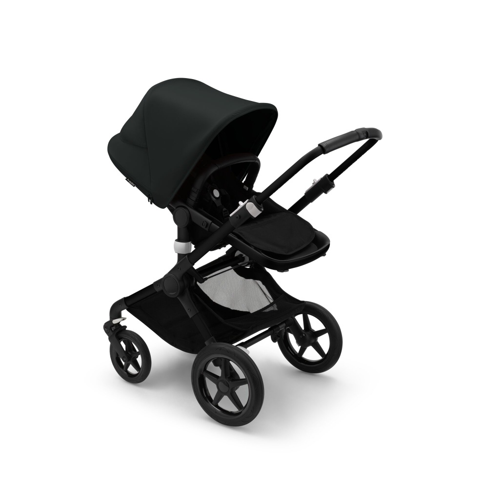 Fully-Loaded Foldable Stroller with Advanced Suspension and All-Terrain wheels ALU/MIDNIGHT BLACK-MIDNIGHT BLACK Bugaboo Fox 3 Complete Full-Size Stroller 