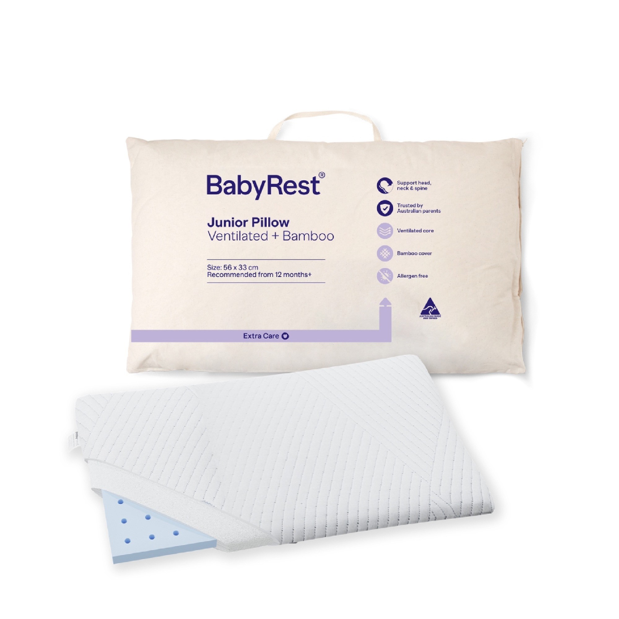Babyrest Bamboo Pillow Baby Bunting AU