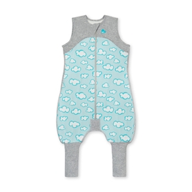 Love To Dream Sleep Suit Organic 0.2 Tog Turquoise Clouds 24-36 Months