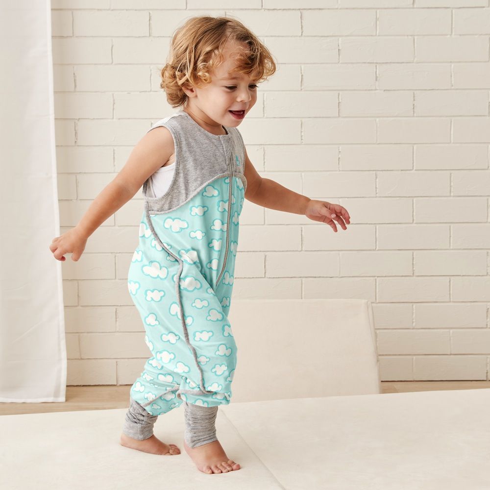 Love To Dream Sleep Suit 0.2 Tog Turquoise Clouds 24-36 Months | Light ...