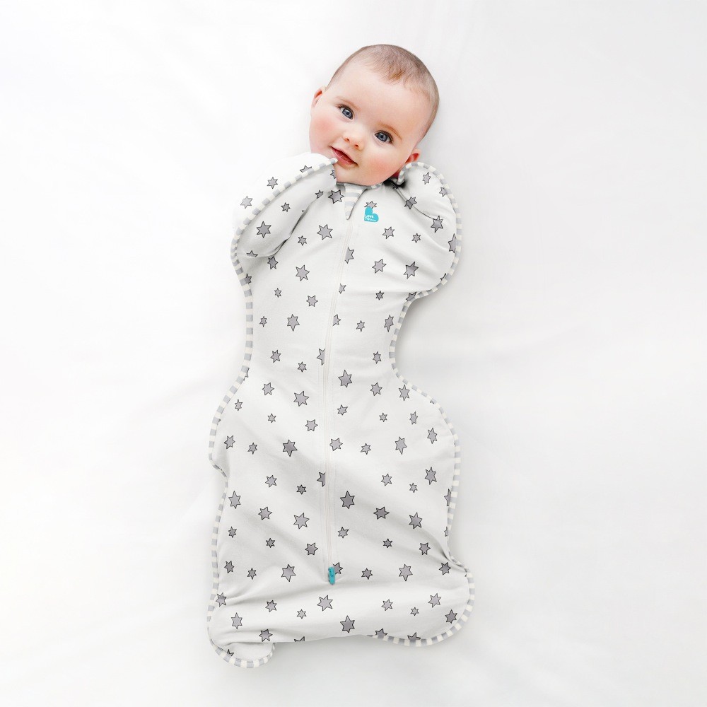 Love To Dream Swaddle Up Bamboo Lite 0.2 Tog Cream Small Swaddles