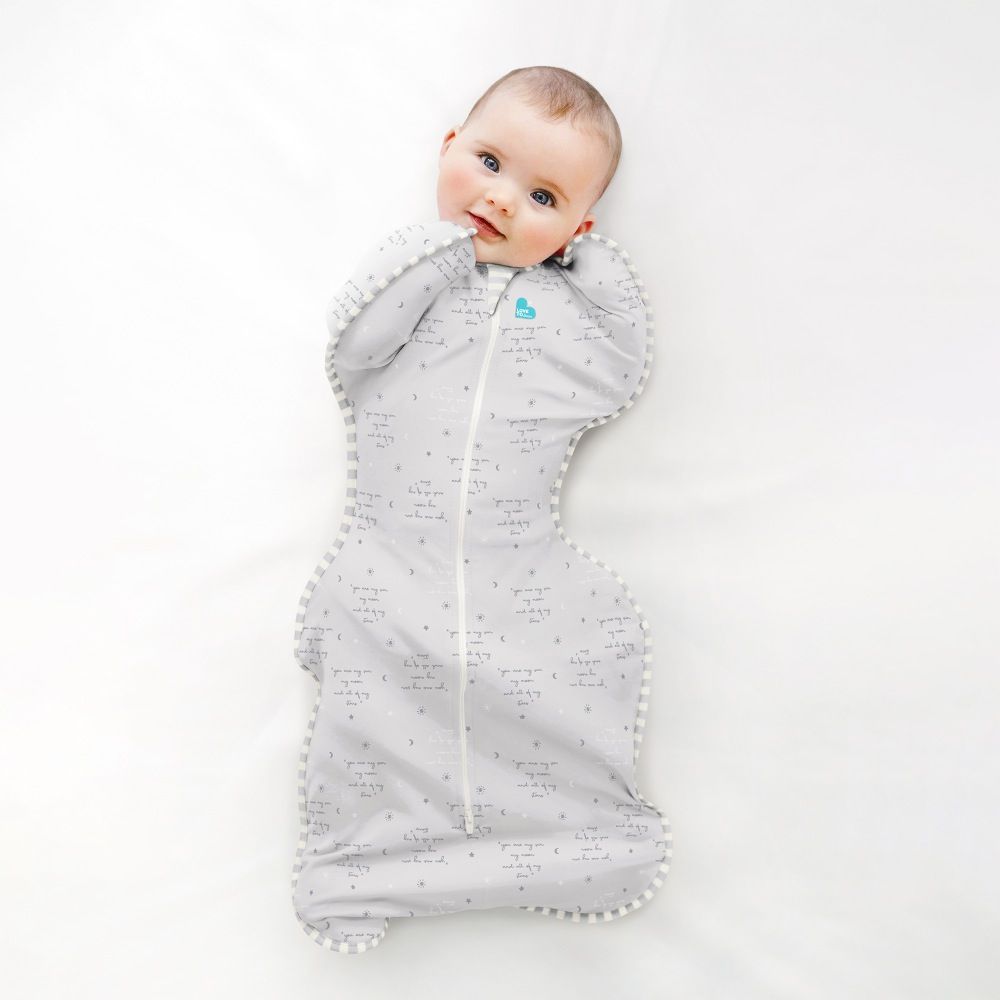 Love To Dream Swaddle Up Lite 0.2 Tog Grey Small | Baby Bunting AU