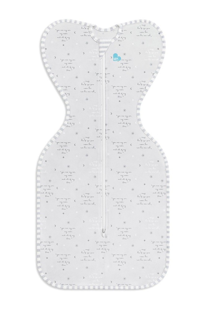 Love To Dream Swaddle Up Lite 0.2 Tog Grey Medium Swaddles Baby