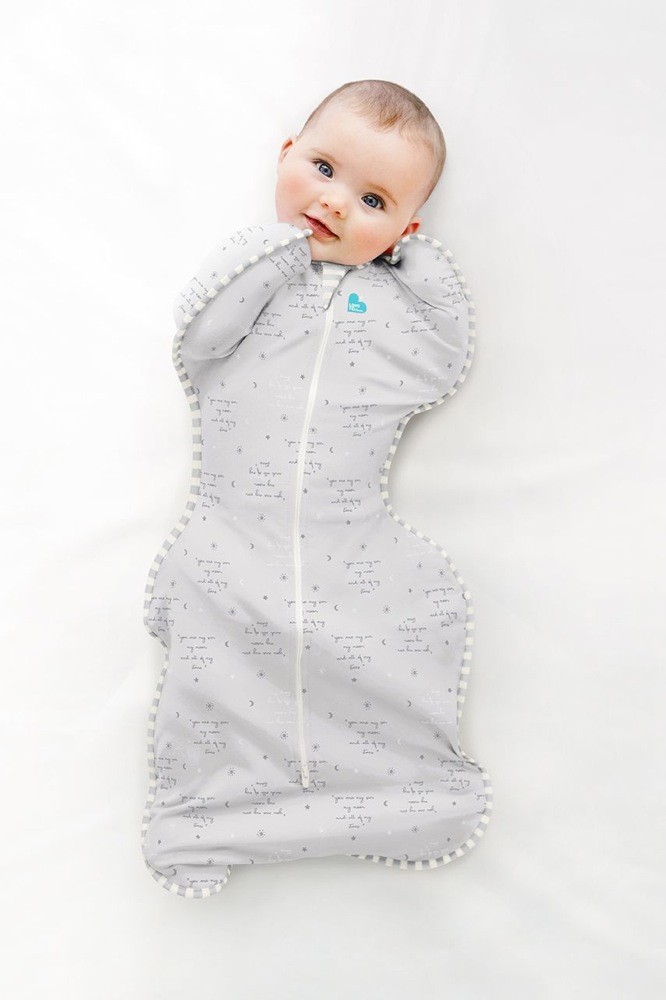 Love To Dream Swaddle Up Lite 0.2 Tog Grey Medium Swaddles Baby