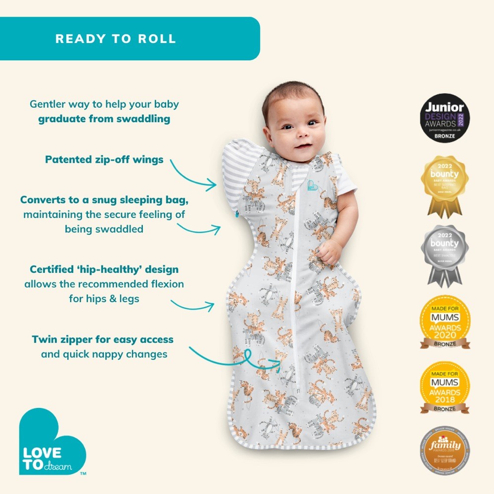 Love To Dream Swaddle Up Transition Bag Bamboo Lite 0.2 Tog Cream