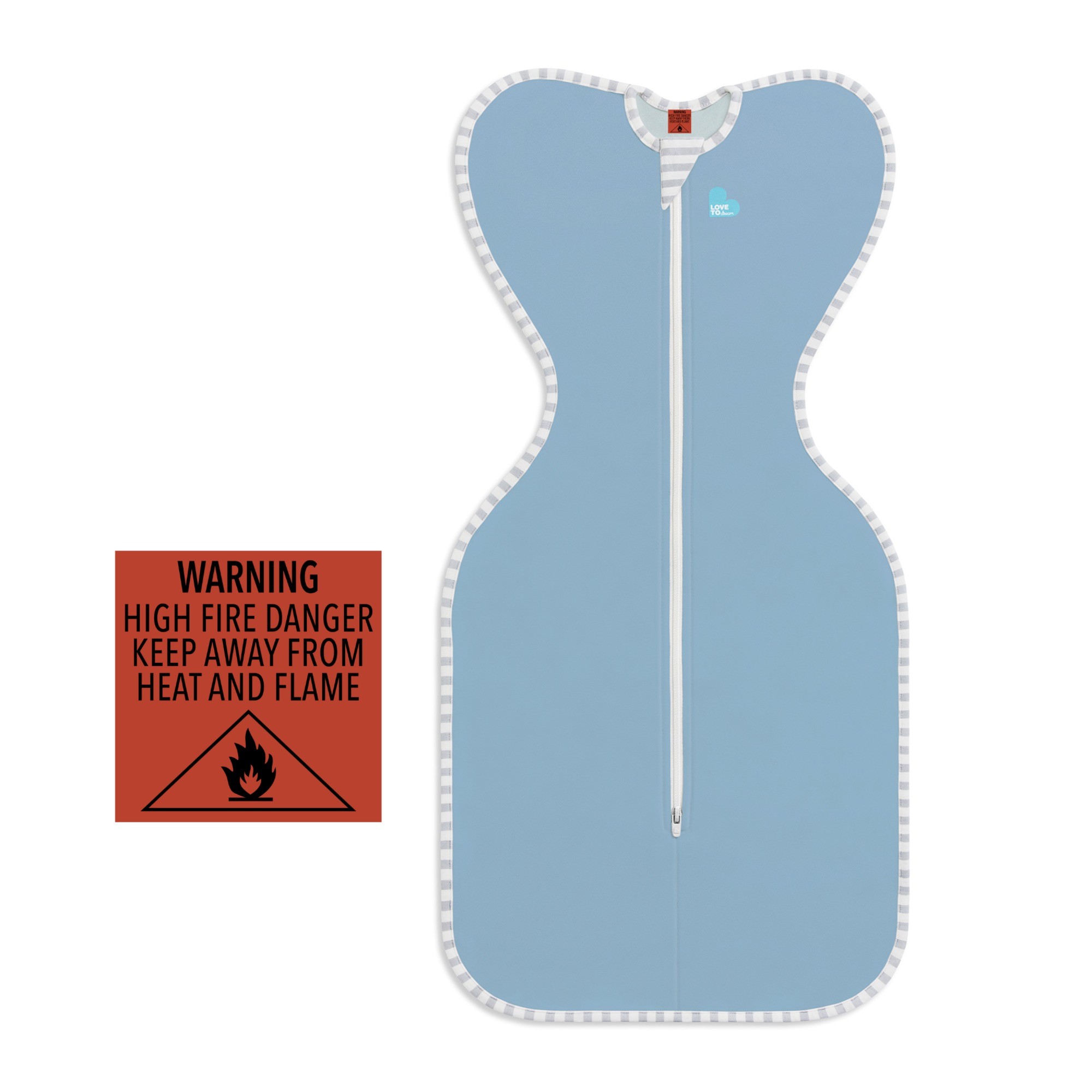 Love To Dream Swaddle Up Original 1.0 Tog Dusty Blue Small Swaddles