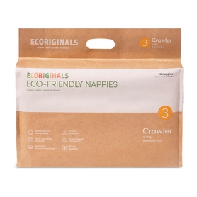 Ecoriginals Crawler Nappies - Size 3 - 26 Pack