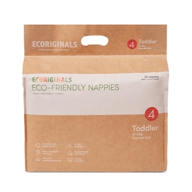 Ecoriginals Toddler Nappies - Size 4 - 22 Pack