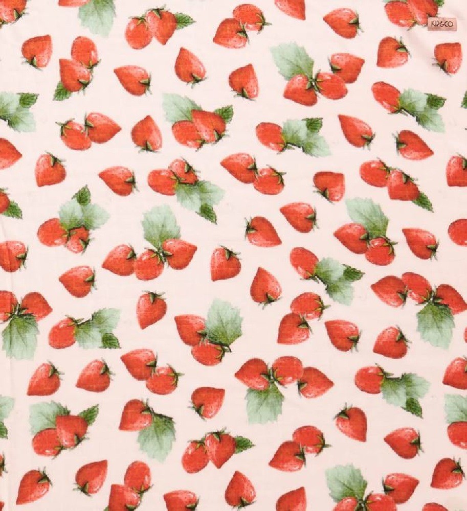 Kip & Co Bamboo Swaddle Strawberry Delight Swaddles Baby Bunting AU