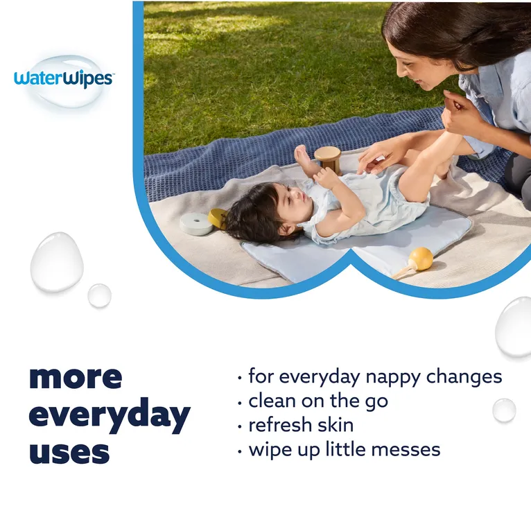 WaterWipes Newborn & Baby Sensitive Wipes 60 Pack