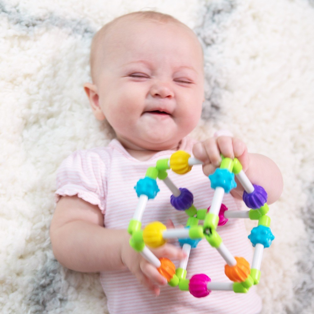 Fat Brain Toys Quubi Sensory Cube - Baby Development Toy For Ages 3-18 Months