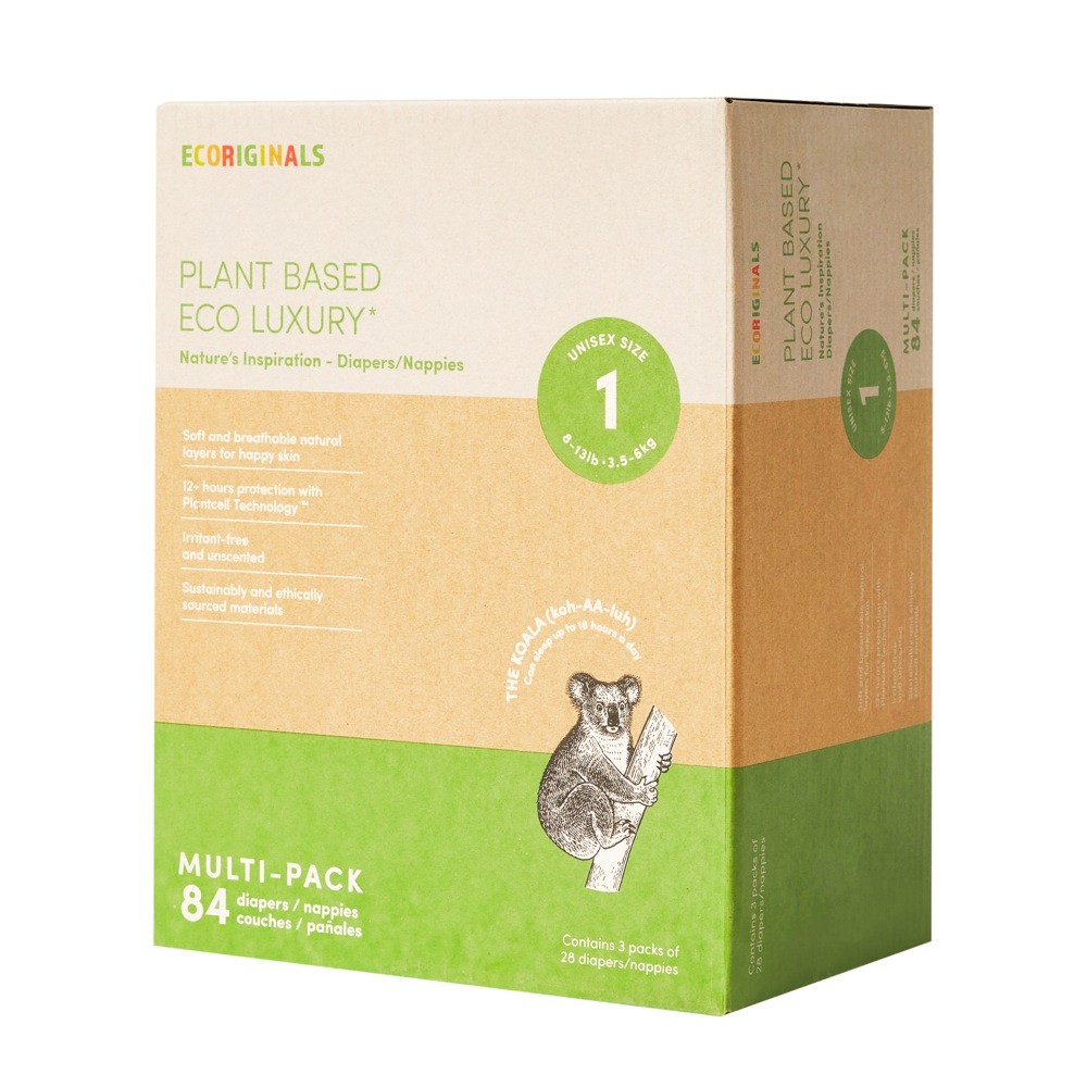 Ecoriginals Newborn Nappies Size 1