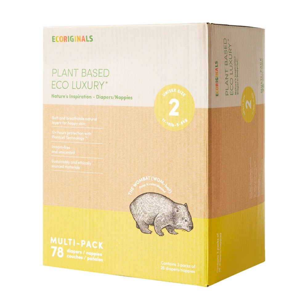 Ecoriginals Infant Mega Nappies Size 2 78Pk