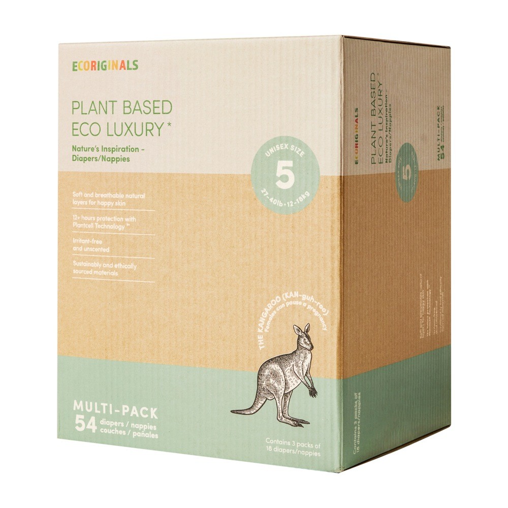 Ecoriginals Walker Mega Nappies Size 5 54Pk