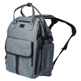 Latasche Urban Nappy Backpack - Grey with Black Trim