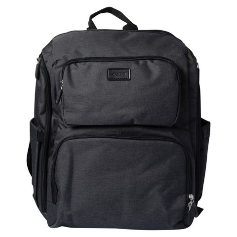 Latasche Iconic Nappy Backpack - Charcoal with Black Trim image 0 Large Image
