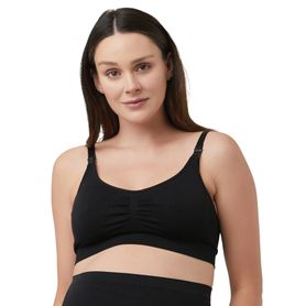 Ripe Maternity Seamless Nursing Bra - Black - Large