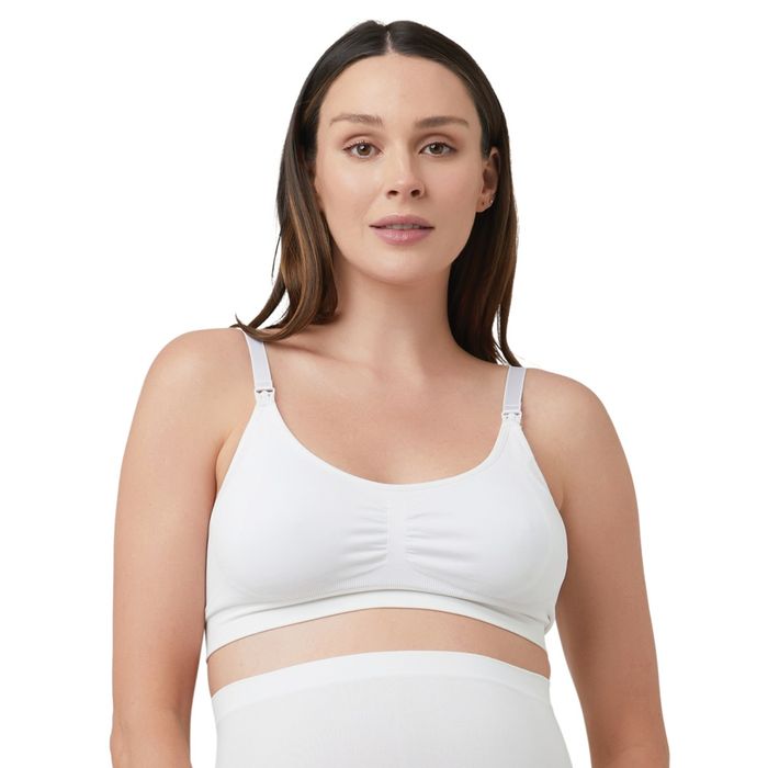 Ripe Maternity Seamless Nursing Bra - White - Extra Small