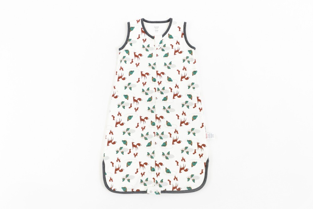Nest Design Organic Swaddle Sleeping Bag 1.0 Tog Fox Tots Small
