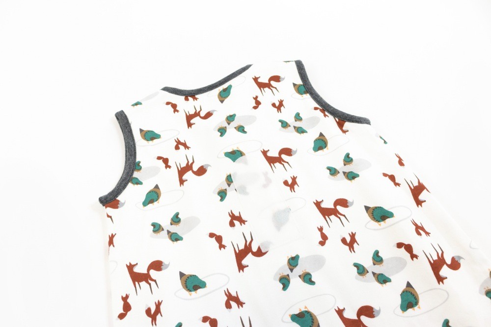 Nest Design Organic Swaddle Sleeping Bag 1.0 Tog Fox Tots Small