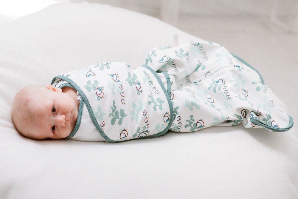 Nest Design Organic Swaddle Sleeping Bag 1.0 Tog A Quail Tale Too Small