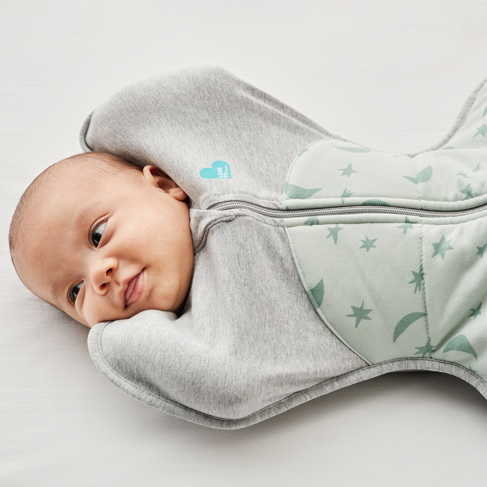 Love To Dream Swaddle Up 3.5 Tog Moonlight Olive Small Swaddles