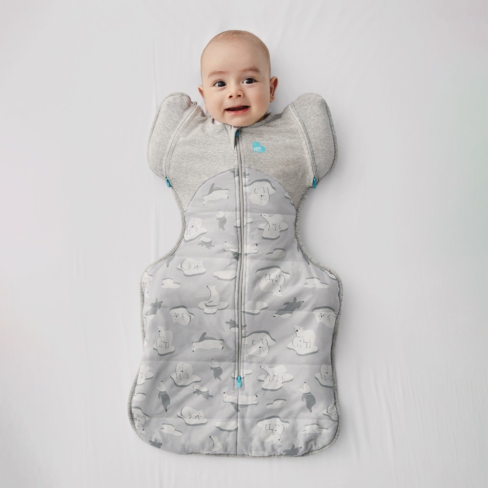 Love To Dream Swaddle Up Trans Bag 3.5 Tog South Pole Grey Medium ...